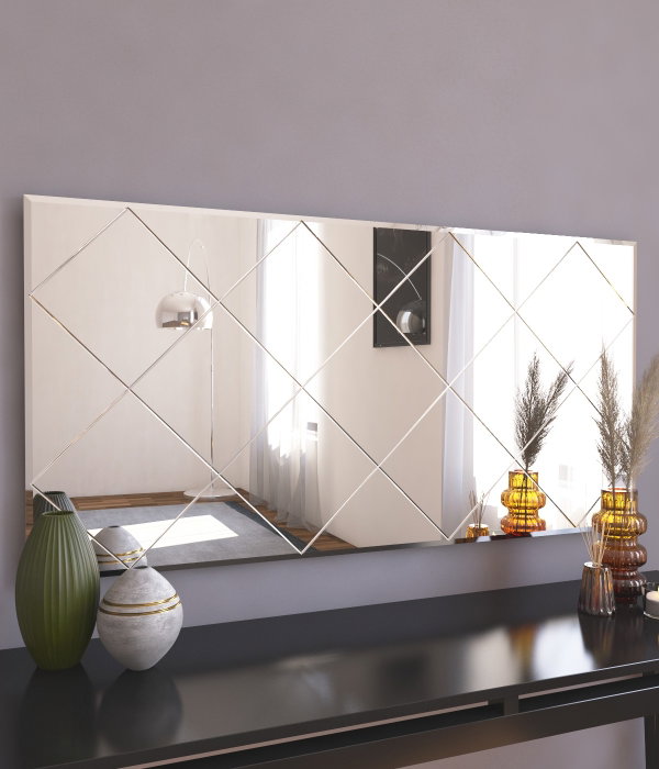Hanah Home Espejo Argyle Blanco 60x120 cm